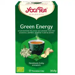 Holland & Barrett Yogi Tea Green Energy Bio (17 Theezakjes) aanbieding