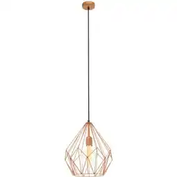 Praxis EGLO hanglamp Carlton koper 60W aanbieding