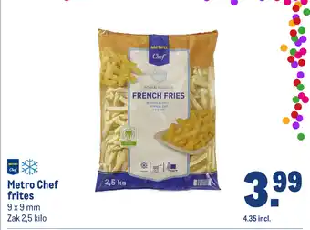 Makro Metro Chef frites aanbieding