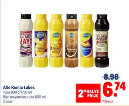 Makro Alle Remia tubes aanbieding