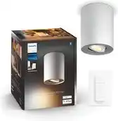 Bol.com Philips Hue Pillar opbouwspot - warm- tot koelwit licht - 1-spot - wit - 1 dimmer switch - GU10 aanbieding