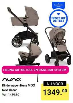 Van Asten BabySuperstore Kinderwagen Nuna MIXX Next Cedar aanbieding