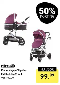 Van Asten BabySuperstore Kinderwagen Chipolino Estelle Lilac 2 in 1 aanbieding