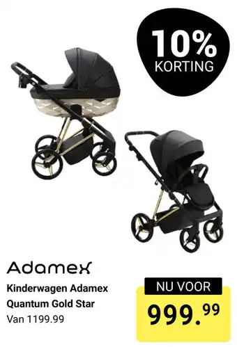 Van Asten BabySuperstore Adamex Kinderwagen Adamex Quantum Gold Star aanbieding