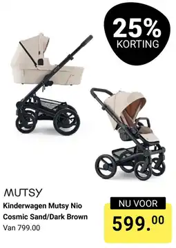 Van Asten BabySuperstore Kinderwagen Mutsy Nio Cosmic Sand, Dark Brown aanbieding