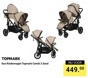 Van Asten BabySuperstore Duo Kinderwagen Topmark Combi 2 Sand aanbieding