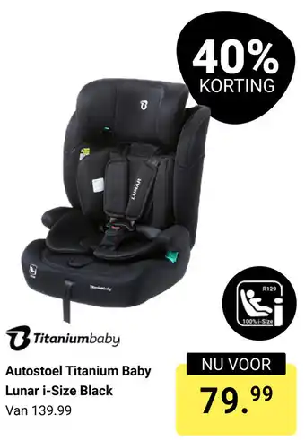 Van Asten BabySuperstore Autostoel Titanium Baby Lunar i Size Black aanbieding