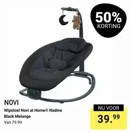 Van Asten BabySuperstore Wipstoel Novi at Home Nadine Black Melange aanbieding