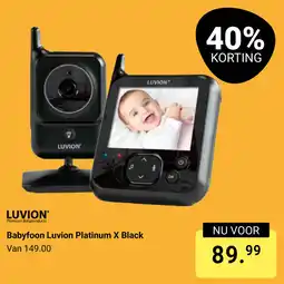 Van Asten BabySuperstore Babyfoon Luvion Platinum X Black aanbieding