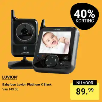 Van Asten BabySuperstore Babyfoon Luvion Platinum X Black aanbieding