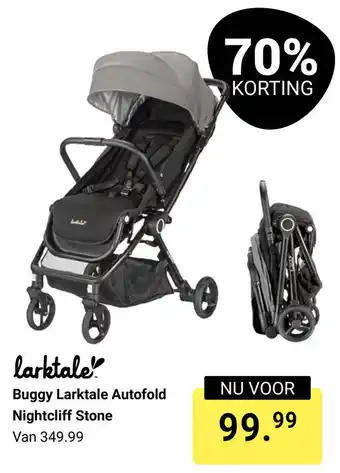 Van Asten BabySuperstore Buggy Larktale Autofold Nightcliff Stone aanbieding