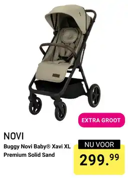 Van Asten BabySuperstore Buggy Novi Baby Xavi XL Premium Solid Sand aanbieding