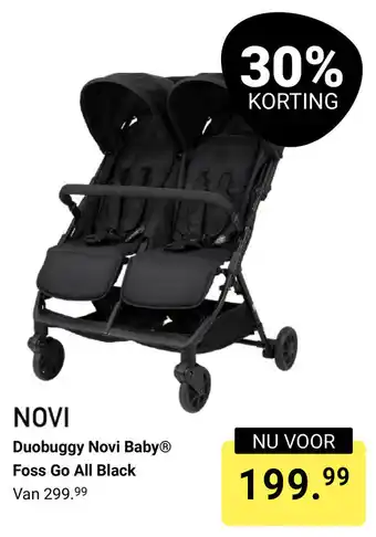 Van Asten BabySuperstore Duobuggy Novi Baby Foss Go All Black aanbieding