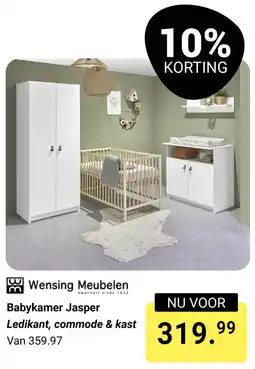 Van Asten BabySuperstore Babykamer Jasper Ledikant, commode & kast aanbieding