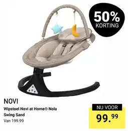 Van Asten BabySuperstore Wipstoel Novi at Home Nola Swing Sand aanbieding