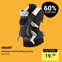 Van Asten BabySuperstore Buikdrager Chipolino Bobby Fly Ebony aanbieding