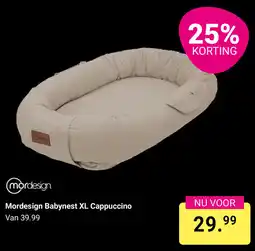 Van Asten BabySuperstore Mordesign Babynest XL Cappuccino aanbieding