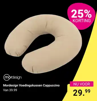 Van Asten BabySuperstore Mordesign Voedingskussen Cappuccino aanbieding