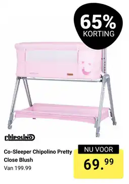 Van Asten BabySuperstore Co-Sleeper Chipolino Pretty Close Blush aanbieding