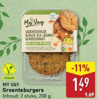 ALDI Groenteburgers aanbieding