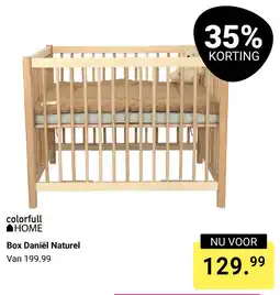 Van Asten BabySuperstore Colorfull Home Box Daniël Naturel aanbieding