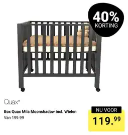 Van Asten BabySuperstore Quax Box Quax Mila Moonshadow incl. Wielen aanbieding