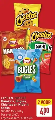 ALDI Hamka's, Bugles, Chipitos en Nibb-it sticks aanbieding