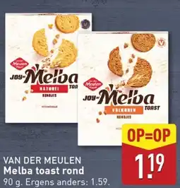 ALDI Melba toast rond aanbieding