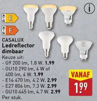 ALDI Casalux ledreflector dimbaar aanbieding