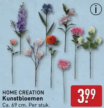 ALDI Home creation kunstbloemen aanbieding