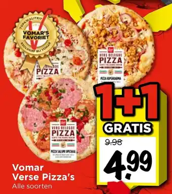 Vomar Voordeelmarkt Vomar Verse Pizza's aanbieding