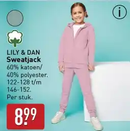 ALDI Lily & dan sweatjack aanbieding