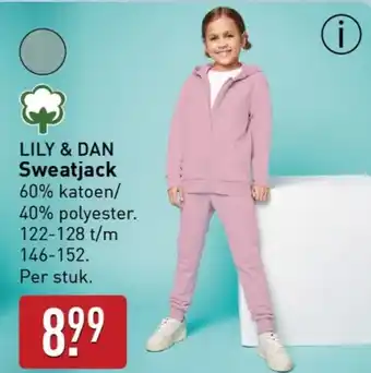 ALDI Lily & dan sweatjack aanbieding