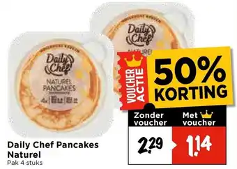 Vomar Voordeelmarkt Daily Chef Pancakes Naturel aanbieding