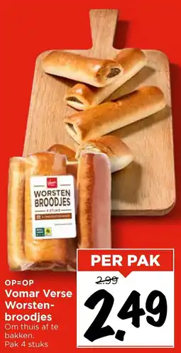 Vomar Voordeelmarkt Vomar Verse Worstenbroodjes aanbieding