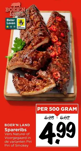 Vomar Voordeelmarkt Boer'n Land Spareribs aanbieding