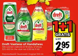 Vomar Voordeelmarkt Dreft Vaatwas of Handafwas aanbieding