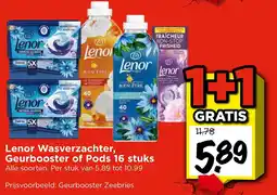 Vomar Voordeelmarkt Lenor Wasverzachter, Geurbooster of Pods 16 stuks aanbieding