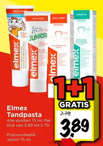 Vomar Voordeelmarkt Elmex Tandpasta aanbieding