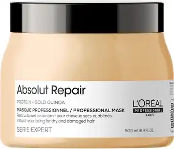 Bol.com L'Oréal Professionnel Absolut Repair Masker 500 ml - Haarmasker beschadigd haar aanbieding