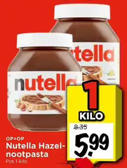 Vomar Voordeelmarkt Nutella Hazelnootpasta aanbieding