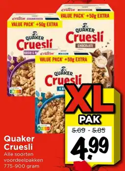 Vomar Voordeelmarkt Quaker Cruesli aanbieding