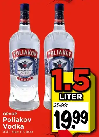 Vomar Voordeelmarkt Poliakov Vodka aanbieding