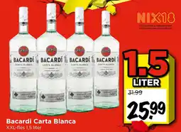 Vomar Voordeelmarkt Bacardi Carta Blanca aanbieding