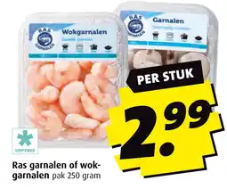 Boni Ras garnalen of wok- garnalen pak 250 gram aanbieding