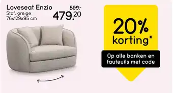 Leen Bakker Loveseat Enzio aanbieding