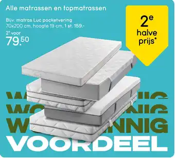 Leen Bakker Alle matrassen en topmatrassen aanbieding