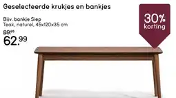 Leen Bakker Geselecteerde krukjes en bankjes aanbieding