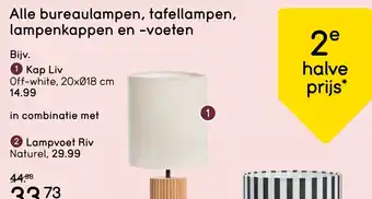 Leen Bakker Alle bureaulampen, tafellampen, lampenkappen en voeten aanbieding