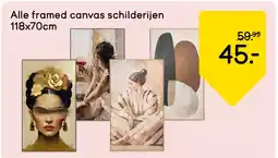 Leen Bakker Alle framed canvas schilderijen aanbieding